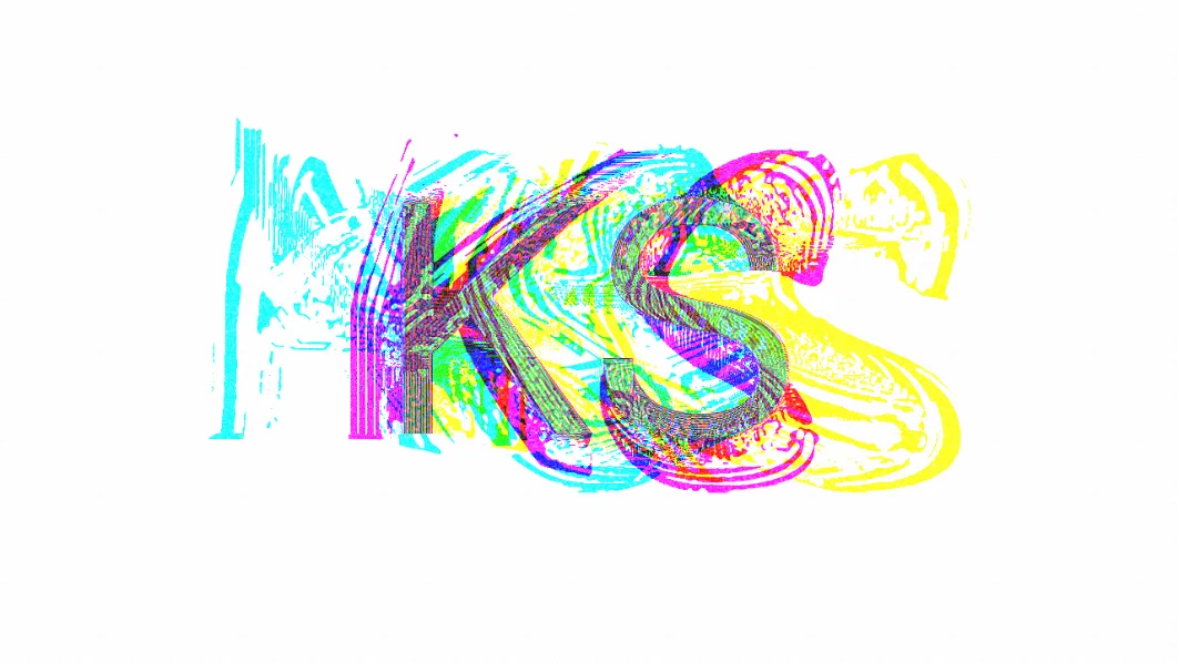 Colourful feedback typography created with Loop