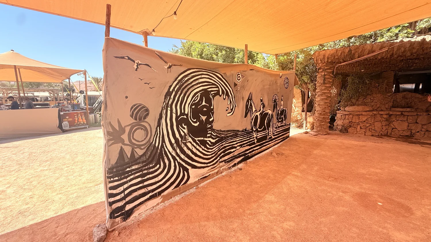 Artwork installed in space