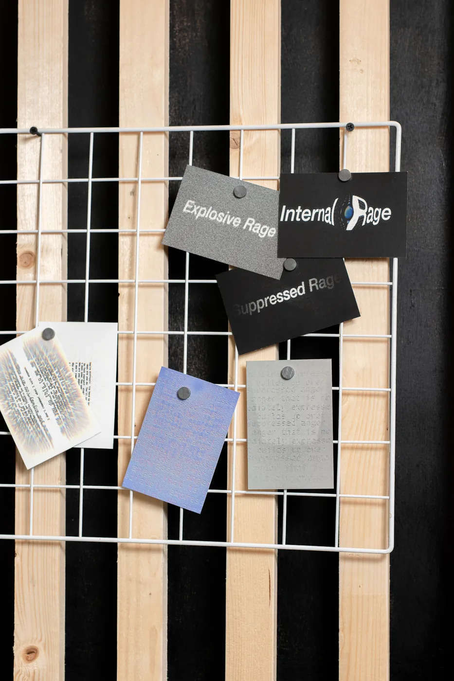 Rage-level tags on a wire grid — internal, suppressed