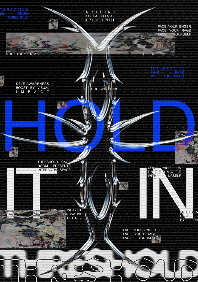 Threshold poster — blue