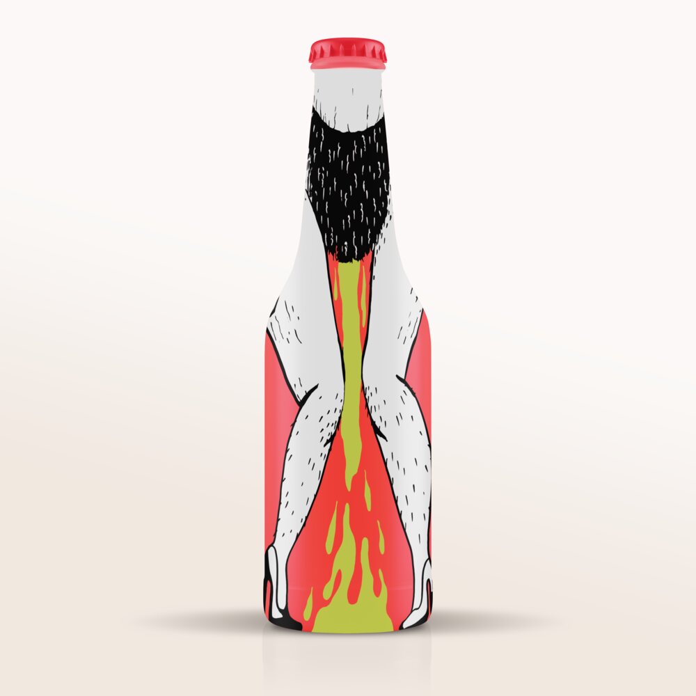 Beer bottle mockup