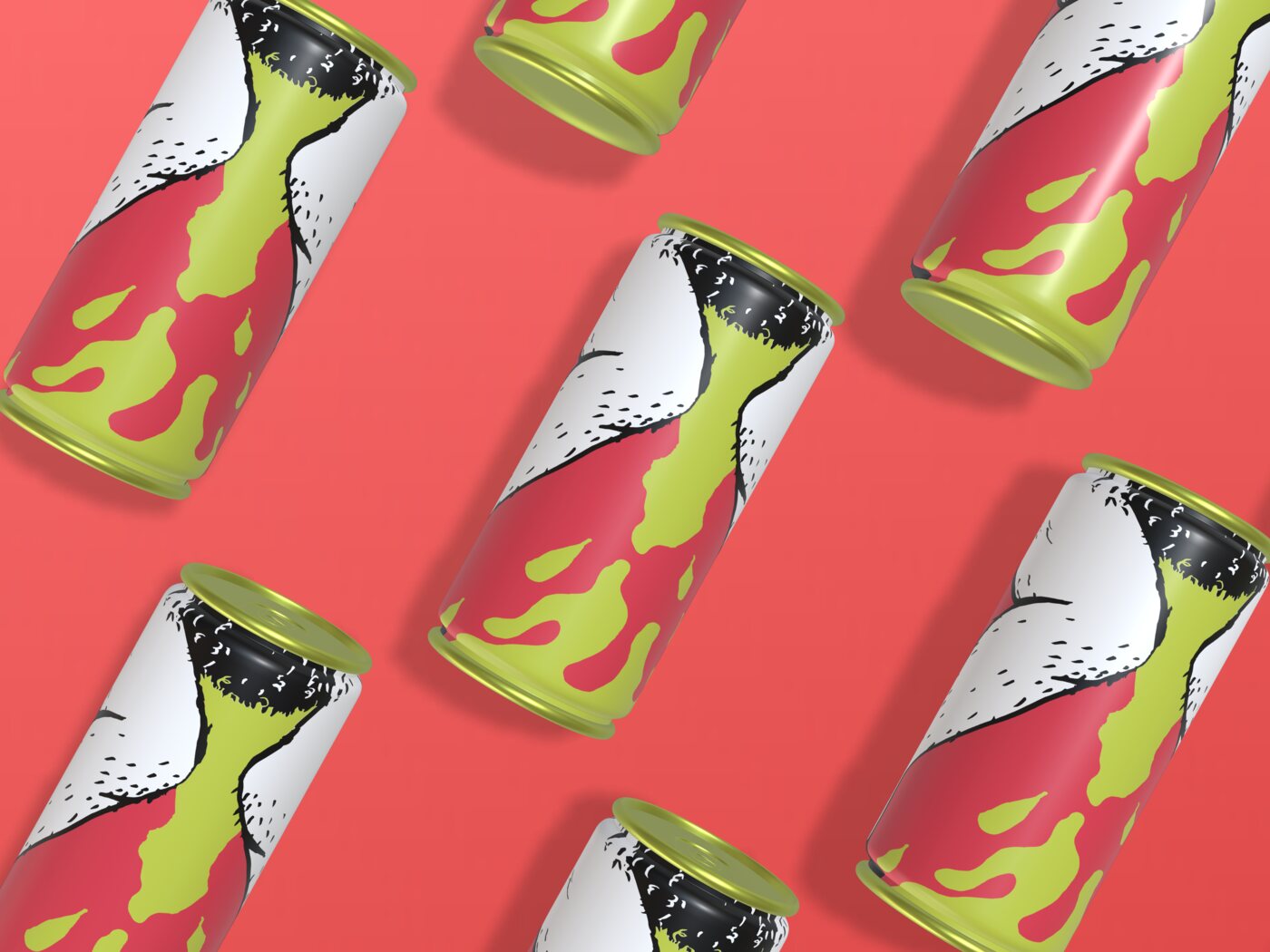 Cans mockup