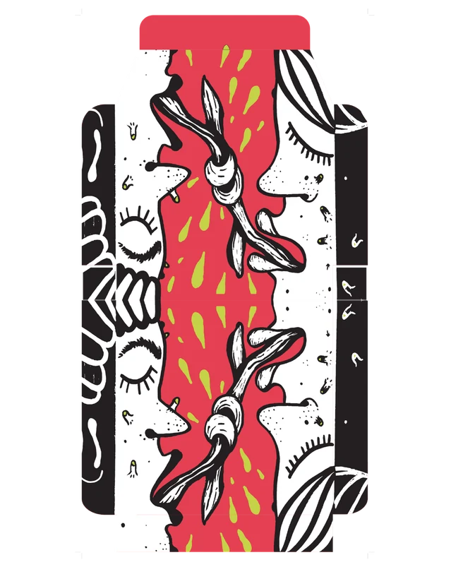 Pizza tray dieline, flat