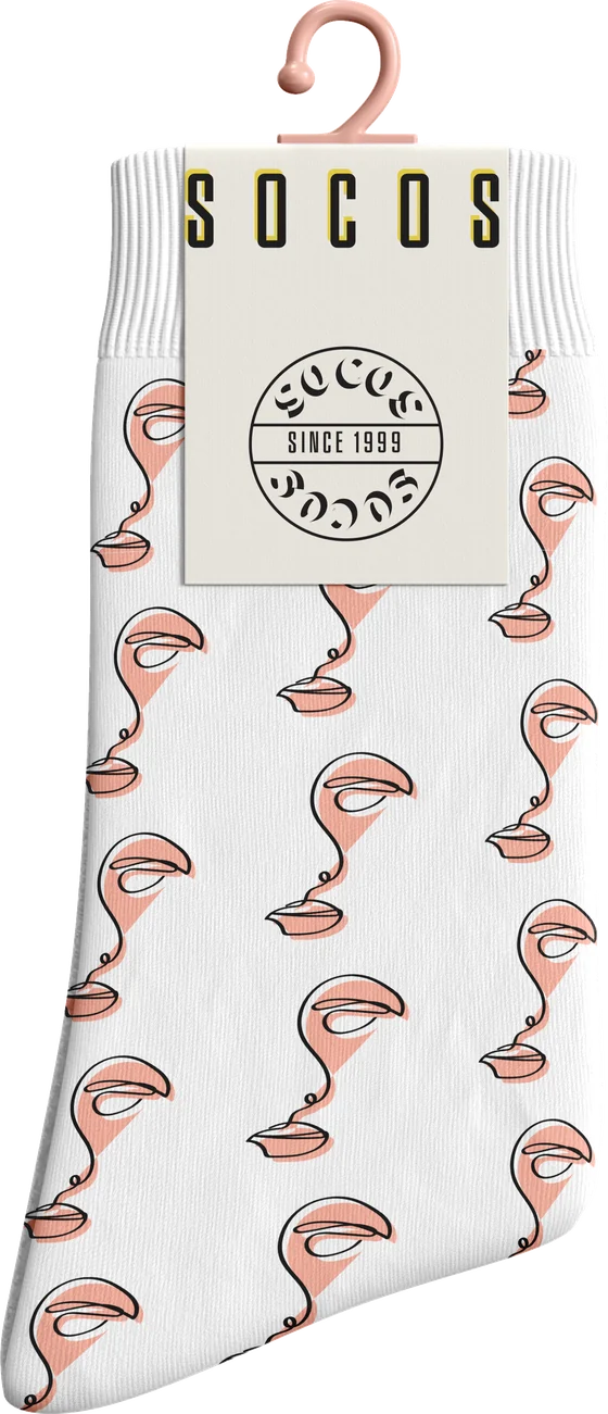 Socos product page — flamingo socks